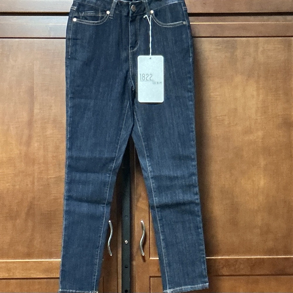1822 Denim Vintage Ankle Skinny Jeans Womens 4P 27P Dark Wash NWT Petite
